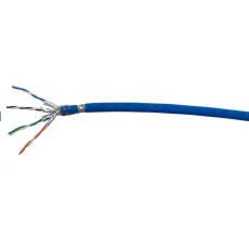 FTP kabel PlanetElite, Cat6A, drát, 4pár LS0H, Dca, stíněný, modrý, 500m FTP kabel PlanetElite, Cat6A, drát, 4pár LS0H, Dca, stíněný, modrý, 500m