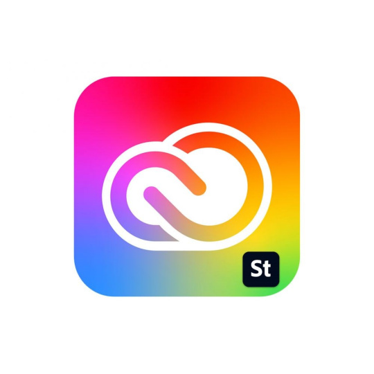 Adobe Creative Cloud for teams All Apps with Adobe Stock MP ENG COM NEW 1 User, 12 Months, Level 3, 50-99 Lic