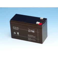 Batéria - CTM CT 12-9L (12V/9Ah - Faston 250), životnosť 5 rokov