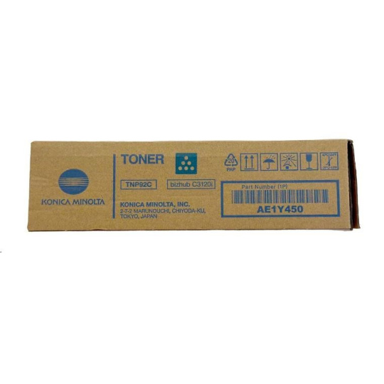 Minolta Toner TNP-92C, azúrový do bizhub C3120i (4k)