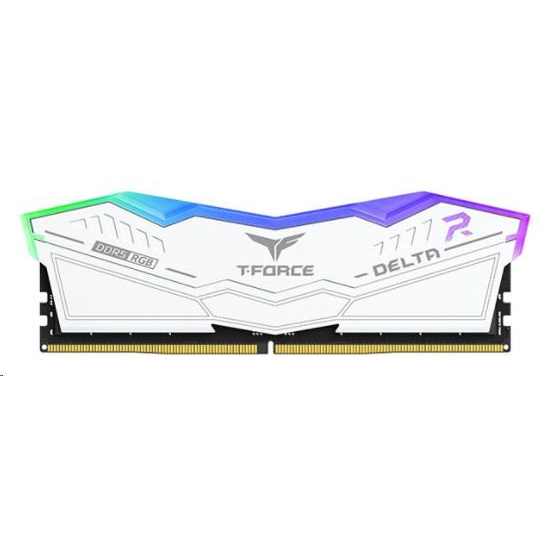 DIMM DDR5 32GB 6400MHz, CL40, (KIT 2x16GB), T-FORCE DELTA RGB, biela