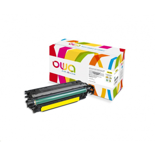 OWA Armor toner pre HP Color Laserjet CP3525, 7000 strán, CE252A, žltá/žltá