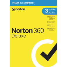 NORTON 360 DELUXE 25GB +VPN 1 používateľ pre 3 zariadenia na 3 roky ESD