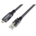 PremiumCord Ethernetový kabel USB-C na LAN RJ45 10/100/1000, 2m
