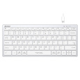 A4tech Klávesnice FX51, kancelářská klávesnice, membránová, bezdrátová, CZ/SK, Bílá