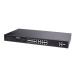 Vivotek PoE switch AW-GEL-205A-260, 16xGE PoE(802.3af/at/bt, PoE budget 260W), 2xGbE RJ-45, 2xSFP 100M/1G slot