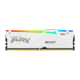 KINGSTON DIMM DDR5 32GB 6000MT/s CL30 Non-ECC FURY Beast RGB EXPO, Bílá