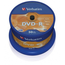 VERBATIM DVD-R(50-balenie)Vreteno/bežný maloobchod/16x/4.7GB