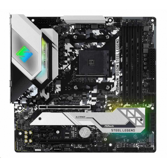 ASRock MB Sc AM4 B550M Steel Legend , AMD B550M, 4xDDR4, HDMI