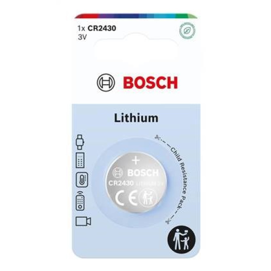 Bosch CR2430B1/00 Lithium (Blistr 1 ks) Bosch CR2430B1/00 Lithium (Blistr 1 ks)