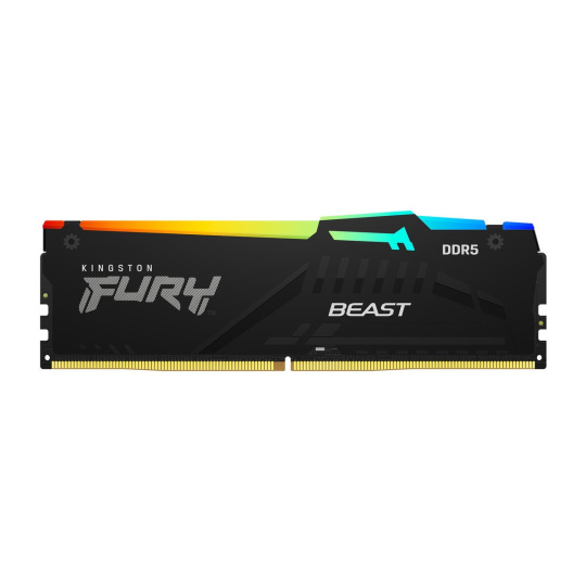 KINGSTON DIMM DDR5 8GB 6000MT/s CL30 Non-ECC FURY Beast RGB EXPO, Černá