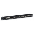 Intellinet Patch panel 24 portov Cat6, tienený STP, čierny