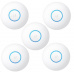 UBNT UniFi AP nanoHD, 5-PACK, bez PoE! [Inside AP, 2.4+5GHz (300Mbps+1733Mbps), MU-MIMO, 802.11a/b/g/n]