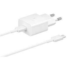 Samsung cestovní nabíječka EP-T1510EWE + kabel USB-C, 15W, bílá (OOB bulk)