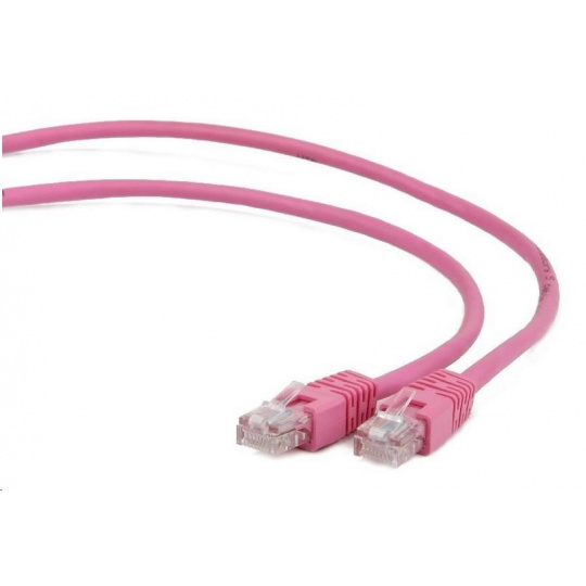 GEMBIRD Kabel UTP Cat5e Patch 2m, růžový