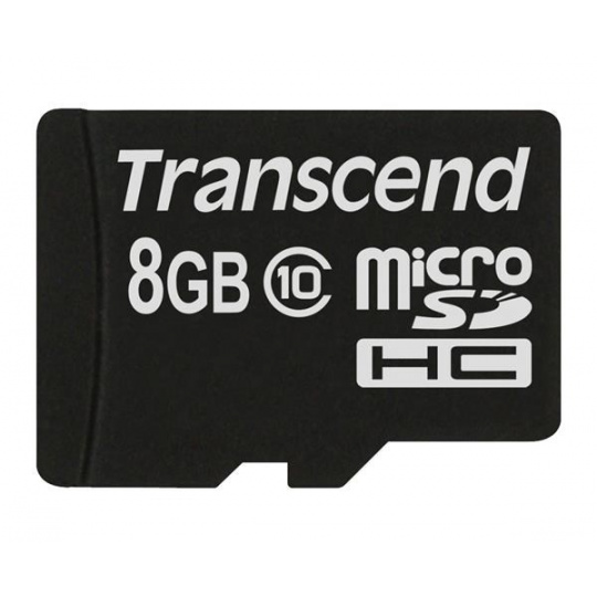 Karta TRANSCEND MicroSDHC Class 10 8GB, bez adaptéra