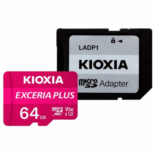 Karta microSD KIOXIA Exceria Plus 64GB M303, UHS-I U3 Class 10