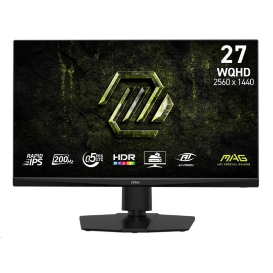 MSI LCD MAG 272QPF E20, 27", 2560x1440, Rapid IPS, 0,5 ms, VESA 100x100, Black