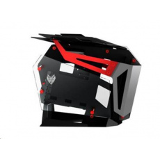 Fortron T-Wings CMT710 Red, Dual System, priehľadné bočné panely