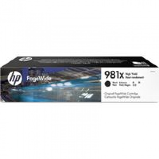 HP 981X High Yield Black Original PageWide Cartridge (11,000 pages)