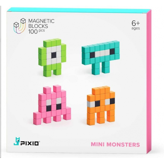 PIXIO Mini Monsters magnetická stavebnice