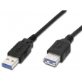 Predlžovací kábel USB PremiumCord 3.0 Super rýchly 5Gbps A-A, MF, 9pin, 1m