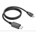 C-TECH DisplayPort/HDMI kábel, 2 m, čierny