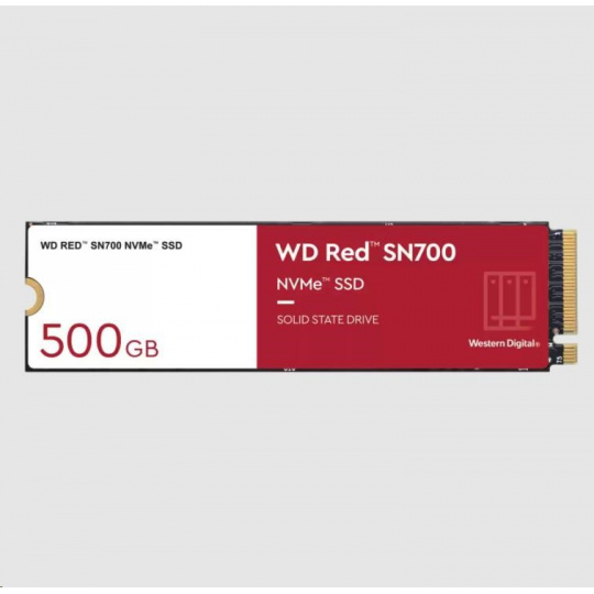 WD RED NVMe SSD 500GB PCIe SN700, Geb3 8GB/s, (R:3430/W:2600 MB/s) TBW 1000