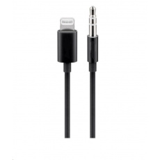 PREMIUMCORD Redukčný audio kábel Apple Lightning na 3.5 mm stereo jack, 1 m, čierny PREMIUMCORD Redukčný audio kábel Apple Lightning na 3.5 mm stereo jack, 1 m, čierny