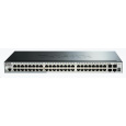 D-Link DGS-1510-52X 52-portový gigabitový stohovateľný inteligentný riadený prepínač, 48x Gigabit RJ45, 4x 10G SFP+