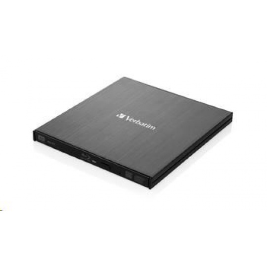 VERBATIM Slimline Blu-ray Rewriter USB 3.0 Bezplatný BR disk 25 GB (CD DVD BD Mdisc)