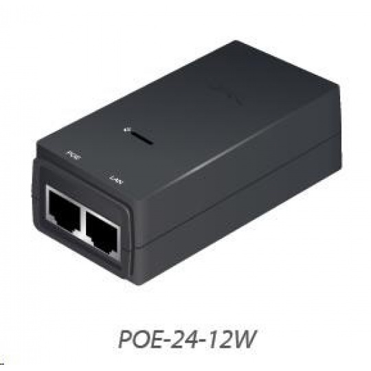 UBNT POE-24-12W [PoE adaptér 24V/0,5A (12W), vrátane. napájací kábel]