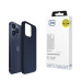 3mk ochranný kryt Silicone Case pro Apple iPhone 15 Pro Max Dark Navy