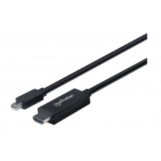 Kábel MANHATTAN Mini DisplayPort na HDMI (1080p), 1.8 m, čierna