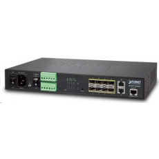 Planet MGSD-10080F Metro switch 8x SFP(DDM) 100/1000Base-X, 2x 1000Base-T, AC+DC, DI/O, SNMPv3, IGMPv3,IPv6