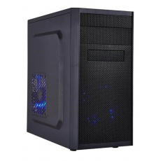 EUROCASE MC X203 EVO čierna, micro tower, bez ventilátorov, 2x USB 2.0, 1x USB 3.0 (bez rozdeľovača)