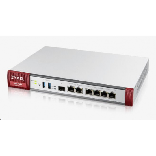 Firewall Zyxel USGFLEX200, 2x gigabitová WAN, 4x gigabitová LAN/DMZ, 1x SFP, 2x USB