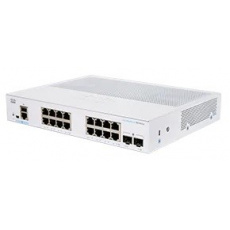 Cisco switch CBS350-16T-2G-UK (16xGbE,2xSFP,fanless) - REFRESH