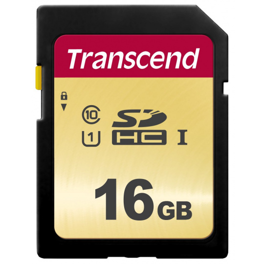 Karta TRANSCEND SDHC 16GB 500S, UHS-I U1 (R:95/W:60 MB/s)