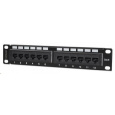 Patch panel Intellinet, 10", Cat6, 12 portov, UTP, 1U, čierny