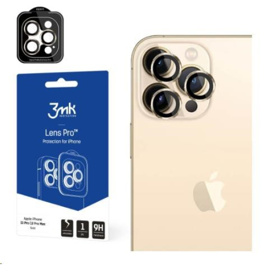 3mk ochrana kamery Lens Protection Pro pro Apple iPhone 15 Pro, Dark Gold