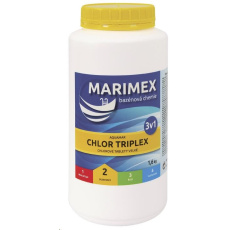 Marimex Chlor Triplex 1,6 kg - víceúčelové pomalurozpustné velké tablety