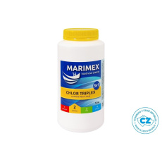 Marimex Chlor Triplex 1,6 kg - víceúčelové pomalurozpustné velké tablety