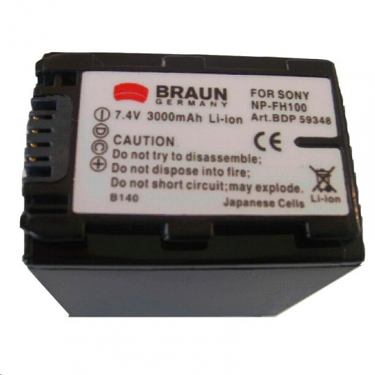 Braun akumulátor SONY NP-FH90, FH100, 3000mAh