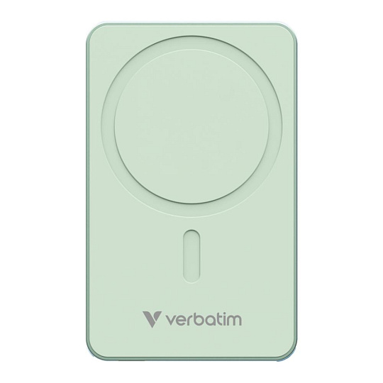 VERBATIM Powerbanka Charge 'n' Go Essentials, Magnetická, 20000 mAh, USB-C, Zelená
