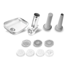 Salente set masomlýnku a nástavců na výrobu těstovin a klobás pro kuchyňský robot řady DigiChef Salente set masomlýnku a nástavců na výrobu těstovin a klobás pro kuchyňský robot řady DigiChef