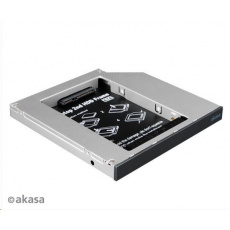 AKASA HDD box N.Stor S12, 2.5" SATA HDD/SSD v šachte pre optickú jednotku SATA (výška HDD do 13 mm)