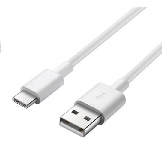 Kábel USB PREMIUMCORD 3.1 C/M - USB 2.0 A/M, rýchlonabíjací prúd 3A, 1m, biela