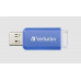 VERBATIM Flash Disk 64GB DataBar USB 2.0 Disk, modrý