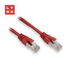 LYNX FTP patch kabel Cat5e PVC, CCA, 10m, červený LYNX FTP patch kabel Cat5e PVC, CCA, 10m, červený